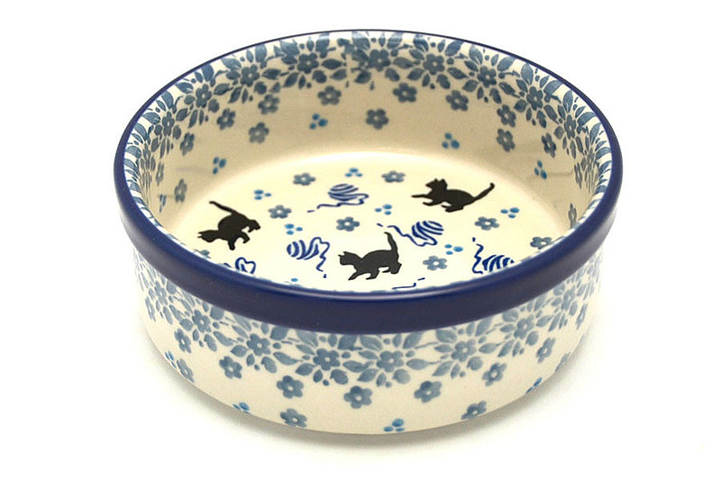 Ceramika Artystyczna Polish Pottery Pet Dish - 10 oz. - Little Boo 365-2592a (Ceramika Artystyczna)