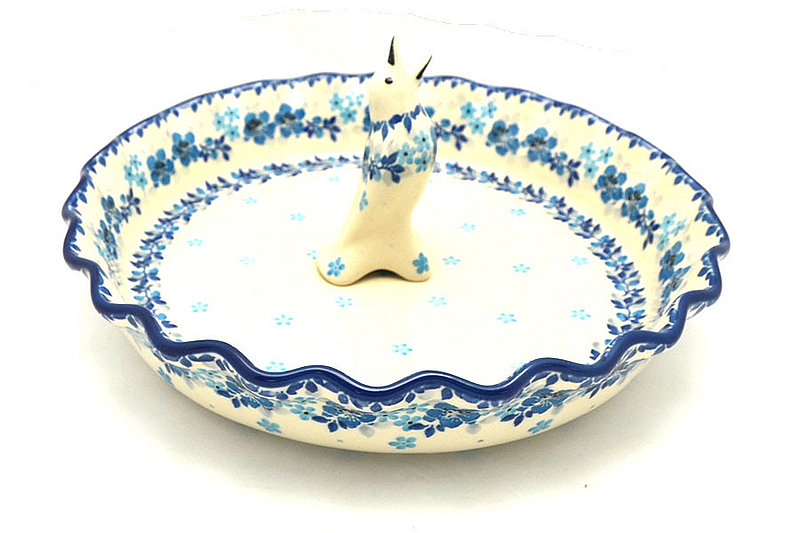 Ceramika Artystyczna Polish Pottery Pie Set - Flax Flower S63-2642a (Ceramika Artystyczna)