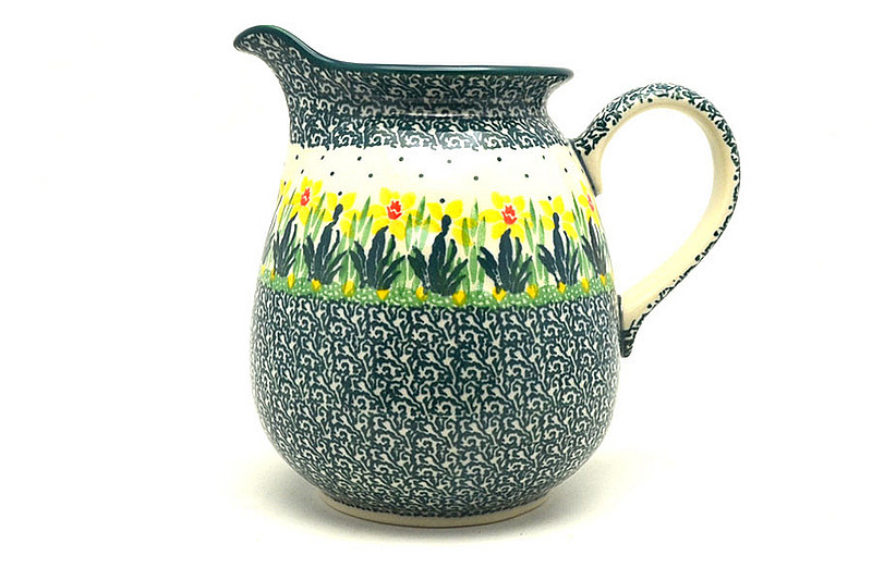 Ceramika Artystyczna Polish Pottery Pitcher - 1 quart - Daffodil 078-2777q (Ceramika Artystyczna)