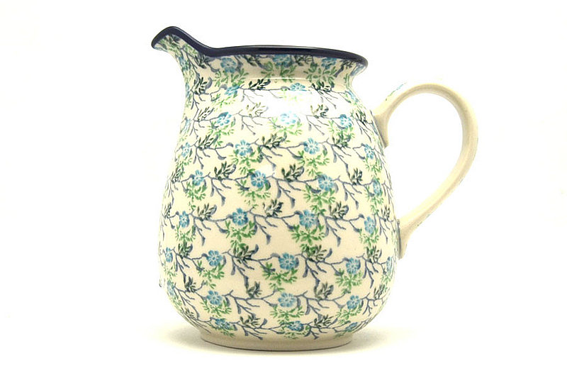 Polish Pottery Pitcher - 1 quart - Summer Ivy