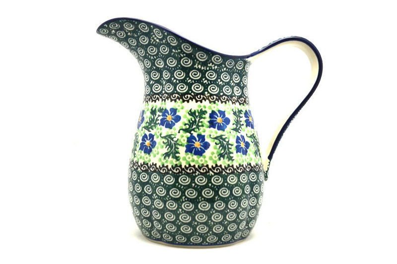 Ceramika Artystyczna Polish Pottery Pitcher - 2 pint - Sweet Violet B35-1538a (Ceramika Artystyczna)