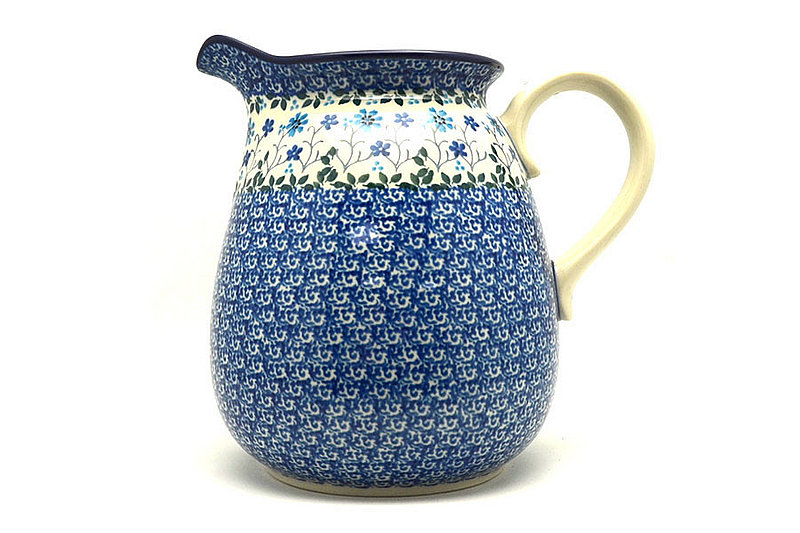 Ceramika Artystyczna Polish Pottery Pitcher - 2 quart - Georgia Blue 082-2785a (Ceramika Artystyczna)