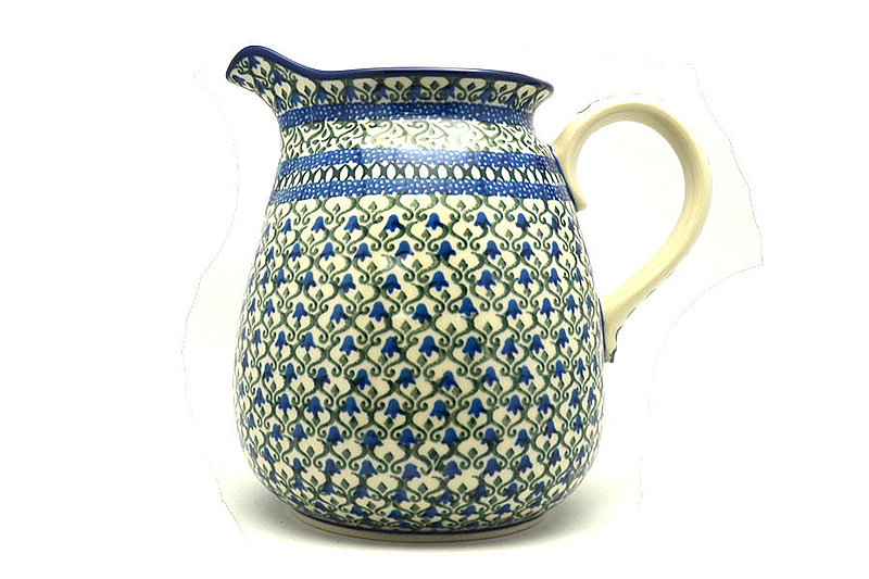 Ceramika Artystyczna Polish Pottery Pitcher - 2 quart - Tulip Trellis 082-0585a (Ceramika Artystyczna)