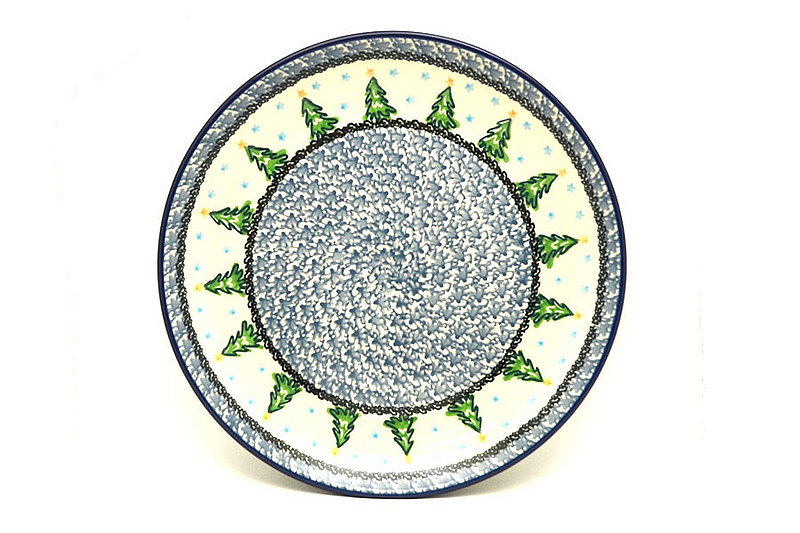 Polish Pottery Plate - 10" Dinner - Evergreens