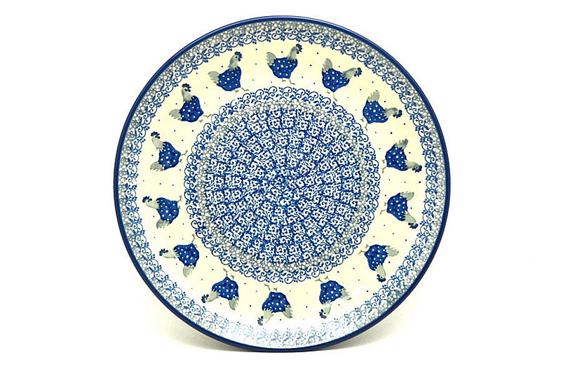 Ceramika Artystyczna Polish Pottery Plate - 10" Dinner - Henny Penny 257-2597a (Ceramika Artystyczna)