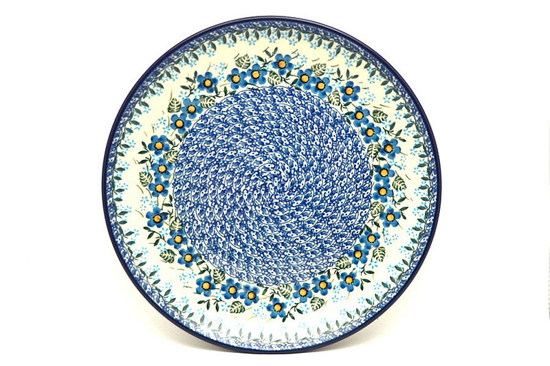 Ceramika Artystyczna Polish Pottery Plate - 10" Dinner - Joyful Blue 257-2277a (Ceramika Artystyczna)