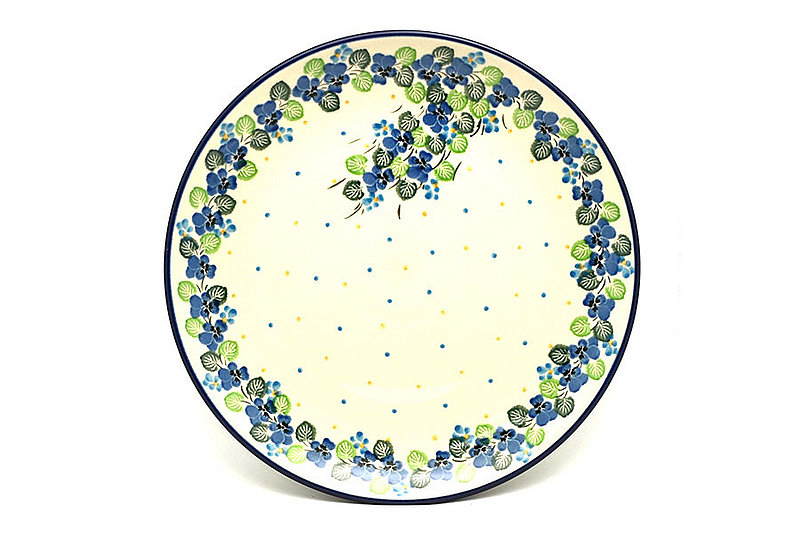 Ceramika Artystyczna Polish Pottery Plate - 10" Dinner - Spring Viola 257-2339a (Ceramika Artystyczna)