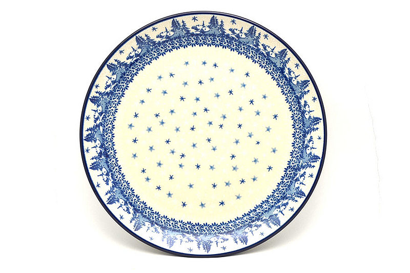Ceramika Artystyczna Polish Pottery Plate - 10" Dinner - Starry Night 257-2329a (Ceramika Artystyczna)