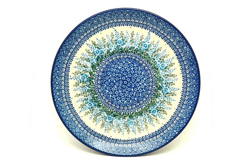 Ceramika Artystyczna Polish Pottery Plate - 10" Dinner - Virginia Blue Bells 257-3279a (Ceramika Artystyczna)