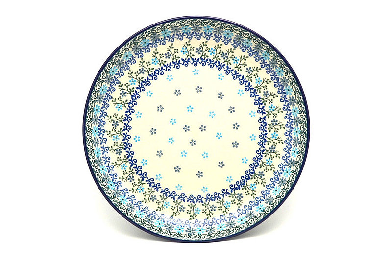 Ceramika Artystyczna Polish Pottery Plate - 9 1/2" Luncheon - Blue Dazzle 302-2250a (Ceramika Artystyczna)