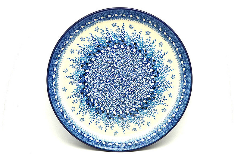 Ceramika Artystyczna Polish Pottery Plate - 9 1/2" Luncheon - Blue Sage 302-3277a (Ceramika Artystyczna)
