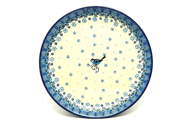 Ceramika Artystyczna Polish Pottery Plate - 9 1/2" Luncheon - Bluebird 302-2529a (Ceramika Artystyczna)