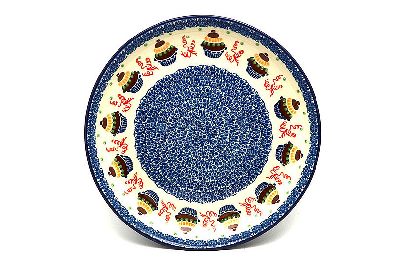 Ceramika Artystyczna Polish Pottery Plate - 9 1/2" Luncheon - Cupcake 302-1597a (Ceramika Artystyczna)