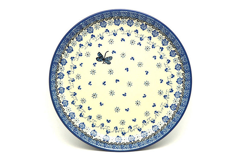 Ceramika Artystyczna Polish Pottery Plate - 9 1/2" Luncheon - Dragonfly 302-2009a (Ceramika Artystyczna)
