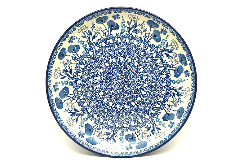 Ceramika Artystyczna Polish Pottery Plate - 9 1/2" Luncheon - Evening Poppies 302-2902a (Ceramika Artystyczna)