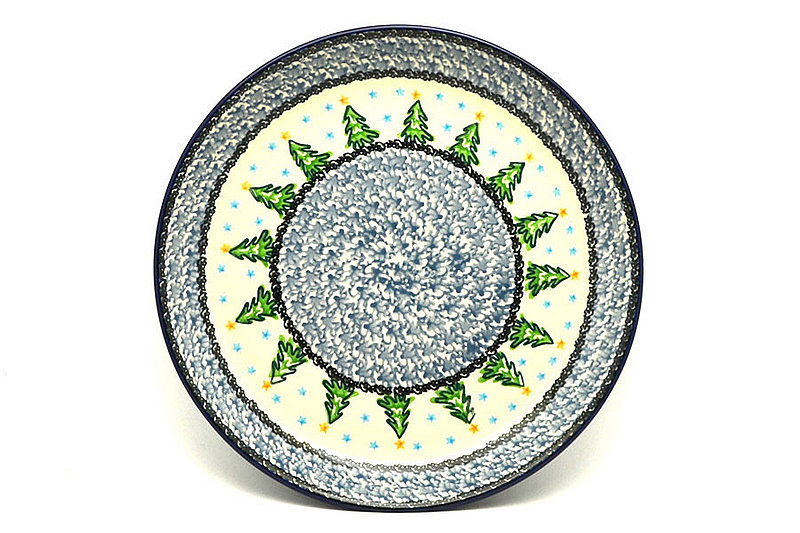 Ceramika Artystyczna Polish Pottery Plate - 9 1/2" Luncheon - Evergreens 302-1719a (Ceramika Artystyczna)