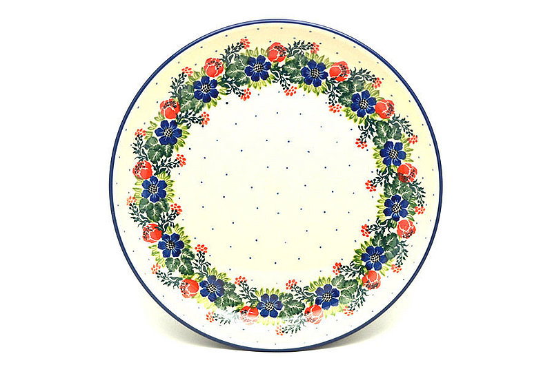 Polish Pottery Plate - 9 1/2" Luncheon - Garden Party