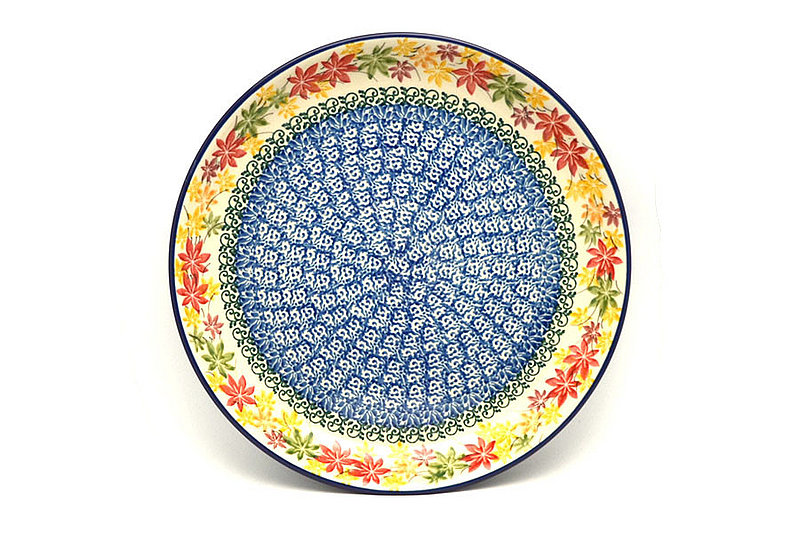 Ceramika Artystyczna Polish Pottery Plate - 9 1/2" Luncheon - Maple Harvest 302-2533a (Ceramika Artystyczna)