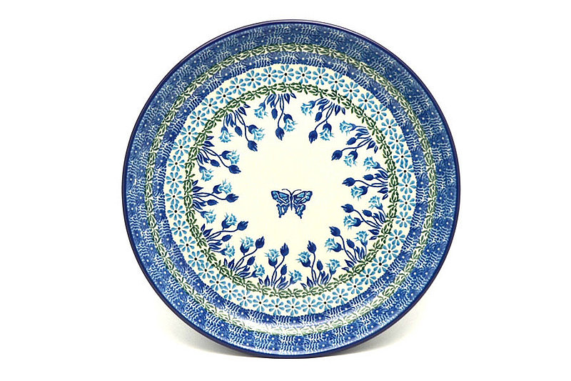 Ceramika Artystyczna Polish Pottery Plate - 9 1/2" Luncheon - Sapphire Garden 302-1937a (Ceramika Artystyczna)