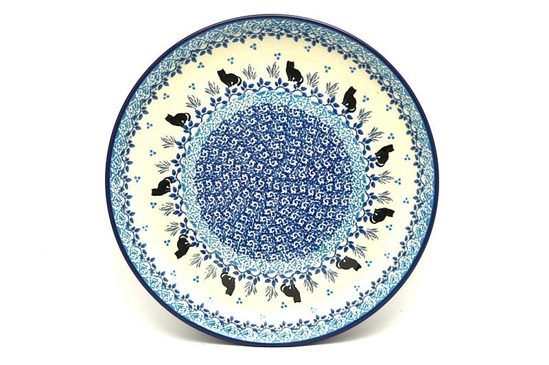 Ceramika Artystyczna Polish Pottery Plate - 9 1/2" Luncheon - Sitting Pretty 302-2855a (Ceramika Artystyczna)