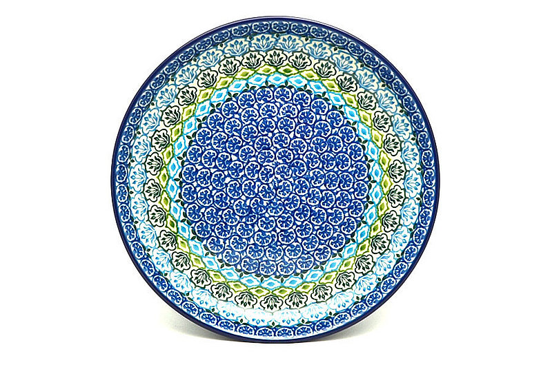 Polish Pottery Plate - 9 1/2" Luncheon - Tranquil Tide