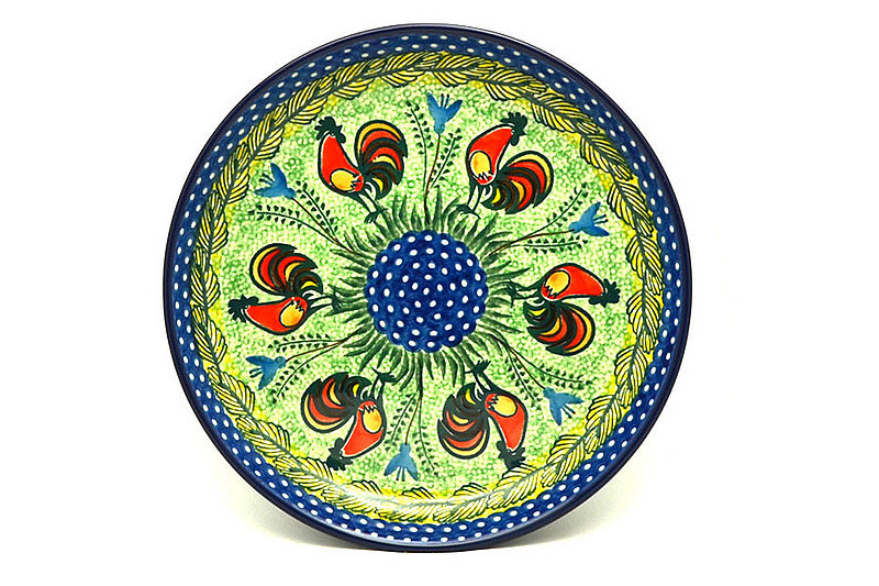Ceramika Artystyczna Polish Pottery Plate - 9 1/2" Luncheon - Unikat Signature U2663 302-U2663 (Ceramika Artystyczna)