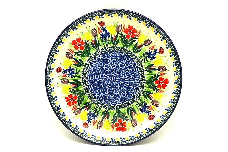 Ceramika Artystyczna Polish Pottery Plate - 9 1/2" Luncheon - Unikat Signature U3787 302-U3787 (Ceramika Artystyczna)