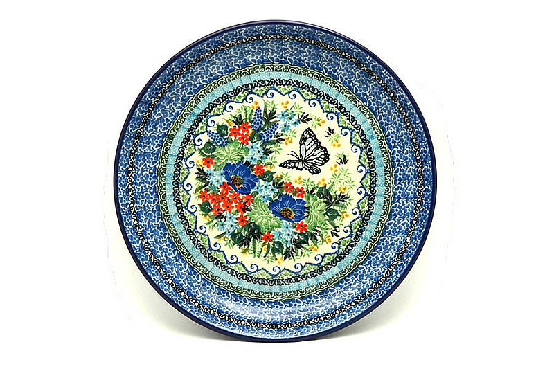 Ceramika Artystyczna Polish Pottery Plate - 9 1/2" Luncheon - Unikat Signature U4600 302-U4600 (Ceramika Artystyczna)