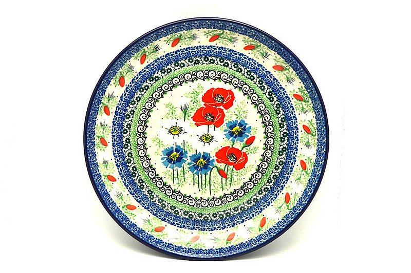 Ceramika Artystyczna Polish Pottery Plate - 9 1/2" Luncheon - Unikat Signature U4968 302-U4968 (Ceramika Artystyczna)