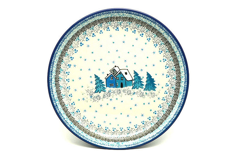 Ceramika Artystyczna Polish Pottery Plate - 9 1/2" Luncheon - Unikat Signature U5045 302-U5045 (Ceramika Artystyczna)