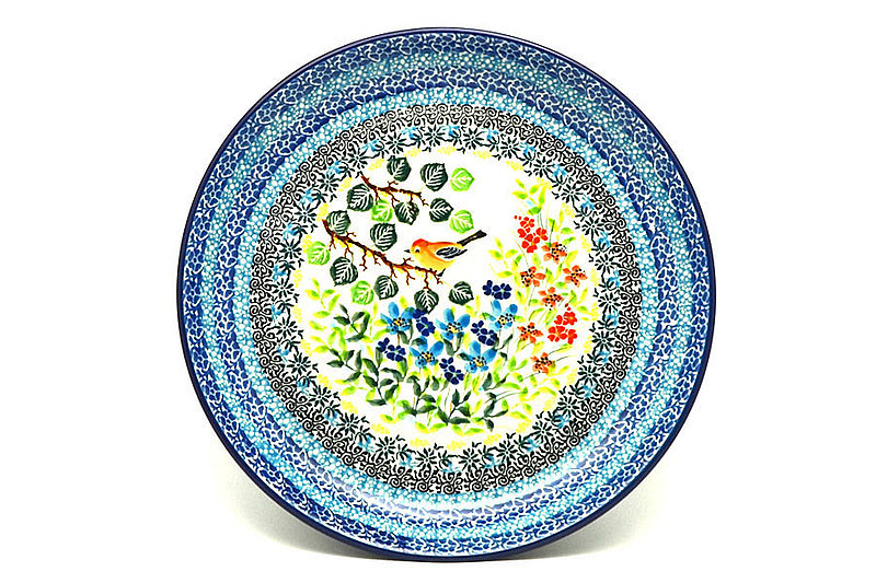 Ceramika Artystyczna Polish Pottery Plate - 9 1/2" Luncheon - Unikat Signature U5098 302-U5098 (Ceramika Artystyczna)