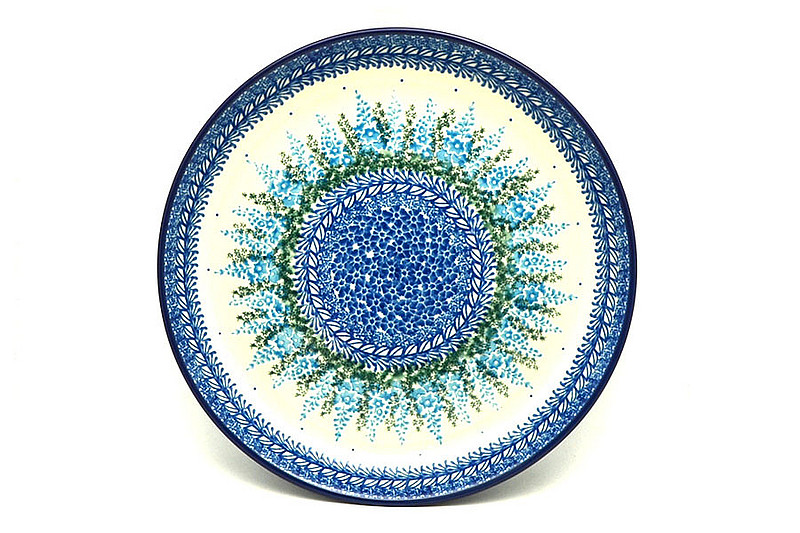 Ceramika Artystyczna Polish Pottery Plate - 9 1/2" Luncheon - Virginia Blue Bells 302-3279a (Ceramika Artystyczna)