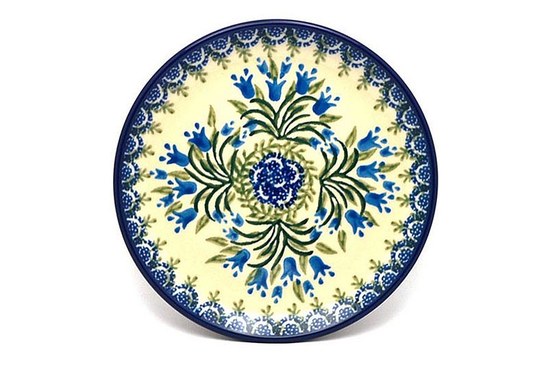 Polish Pottery Plate - Bread & Butter (6 1/4") - Blue Bells