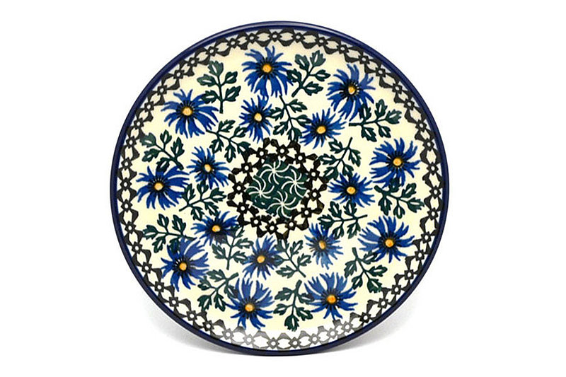 Polish Pottery Plate - Bread & Butter (6 1/4") - Blue Chicory