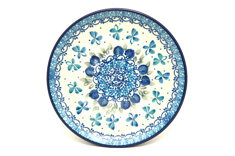 Ceramika Artystyczna Polish Pottery Plate - Bread & Butter (6 1/4") - Blue Orchids 261-2751a (Ceramika Artystyczna)