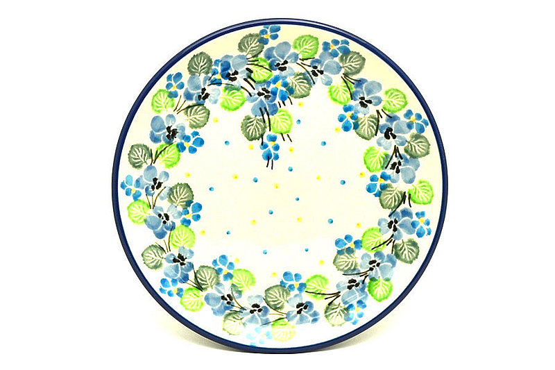 Polish Pottery Plate - Bread & Butter (6 1/4") - Spring Viola