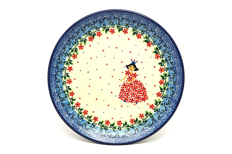 Ceramika Artystyczna Polish Pottery Plate - Salad/Dessert (7 3/4") - Crown Princess 086-2286a (Ceramika Artystyczna)