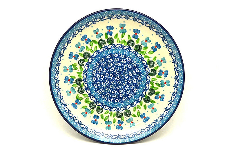 Ceramika Artystyczna Polish Pottery Plate - Salad/Dessert (7 3/4") - Dutch Iris 086-2668a (Ceramika Artystyczna)