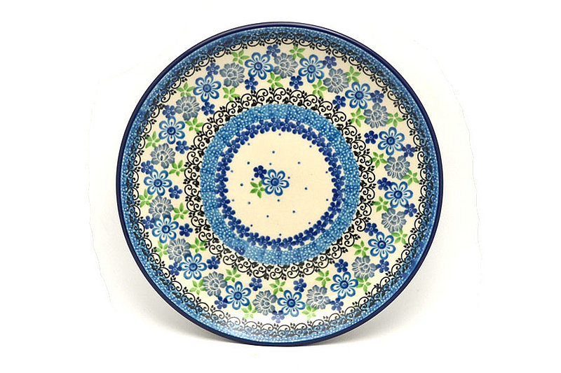 Ceramika Artystyczna Polish Pottery Plate - Salad/Dessert (7 3/4") - Flower Works 086-2633a (Ceramika Artystyczna)