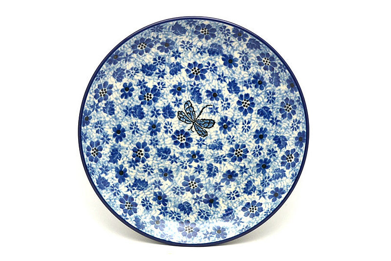 Polish Pottery Plate - Salad/Dessert (7 3/4") - Hidden Dragonfly