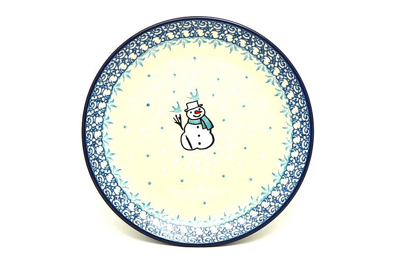 Ceramika Artystyczna Polish Pottery Plate - Salad/Dessert (7 3/4") - Jack Frost 086-2798a (Ceramika Artystyczna)