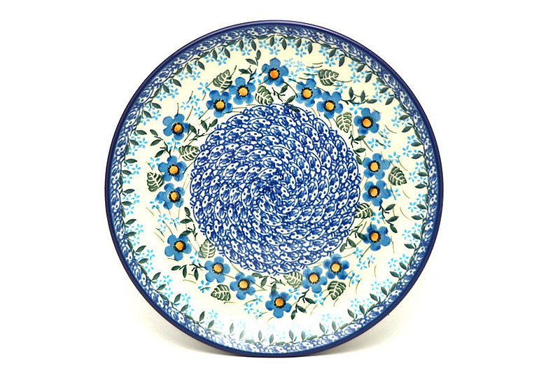 Ceramika Artystyczna Polish Pottery Plate - Salad/Dessert (7 3/4") - Joyful Blue 086-2277a (Ceramika Artystyczna)