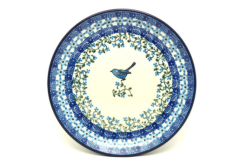 Ceramika Artystyczna Polish Pottery Plate - Salad/Dessert (7 3/4") - Song Bird 086-1932a (Ceramika Artystyczna)