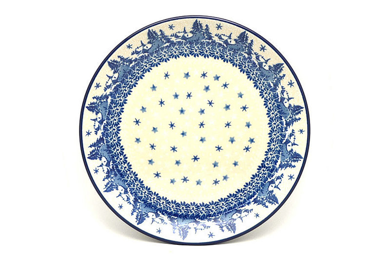 Ceramika Artystyczna Polish Pottery Plate - Salad/Dessert (7 3/4") - Starry Night 086-2329a (Ceramika Artystyczna)