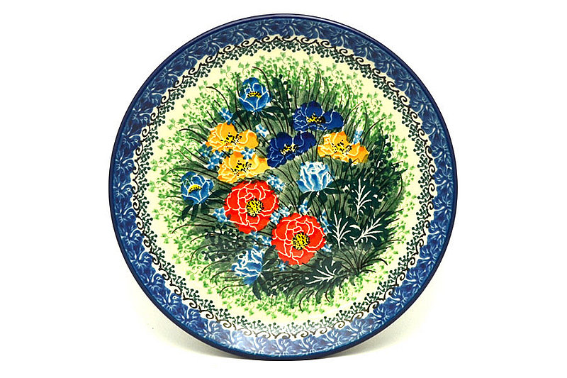 Ceramika Artystyczna Polish Pottery Plate - Salad/Dessert (7 3/4") - Unikat Signature U3549 086-U3549 (Ceramika Artystyczna)