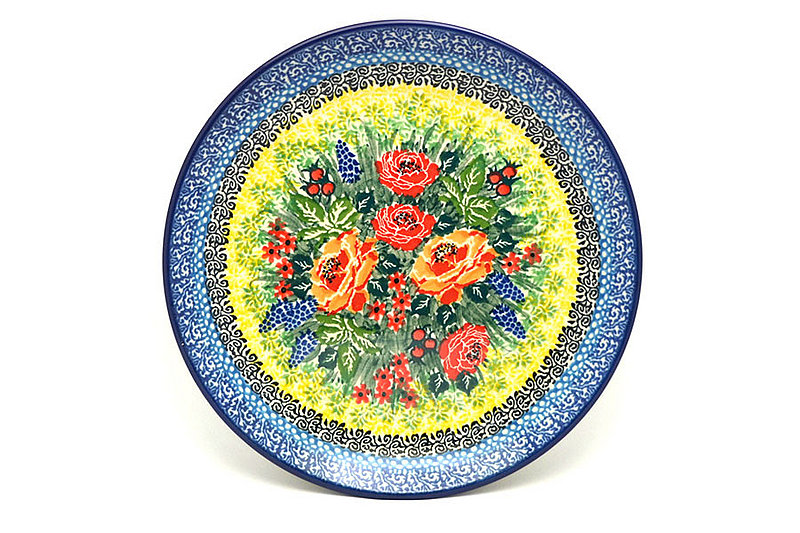 Ceramika Artystyczna Polish Pottery Plate - Salad/Dessert (7 3/4") - Unikat Signature U4779 086-U4779 (Ceramika Artystyczna)