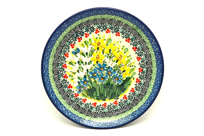 Ceramika Artystyczna Polish Pottery Plate - Salad/Dessert (7 3/4") - Unikat Signature U5131 086-U5131 (Ceramika Artystyczna)