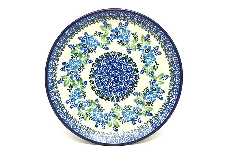 Ceramika Artystyczna Polish Pottery Plate - Salad/Dessert (7 3/4") - Wild Indigo 086-1865a (Ceramika Artystyczna)