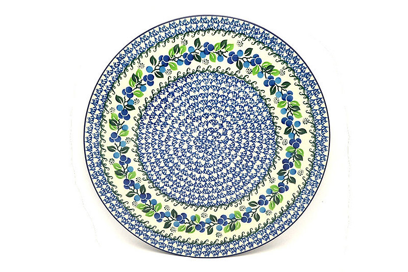 Ceramika Artystyczna Polish Pottery Platter - Charcuterie Board - Blue Berries D53-1416a (Ceramika Artystyczna)