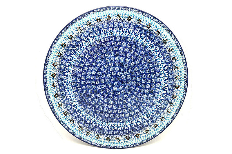 Ceramika Artystyczna Polish Pottery Platter - Charcuterie Board - Blue Yonder D53-2187a (Ceramika Artystyczna)